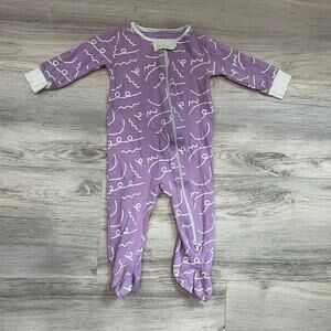 Nenes Purple 100% Pima Cotton Daydreams And Doodles Footie Size 6 Months Peru